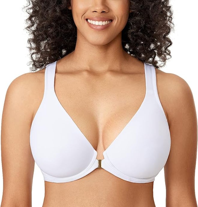 DELIMIRA Front Closure Racerback Bra