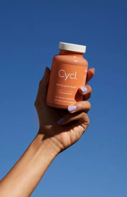 The Cycl. PMS gummies help relieve pre-period symptoms like fatigue and mood swings.