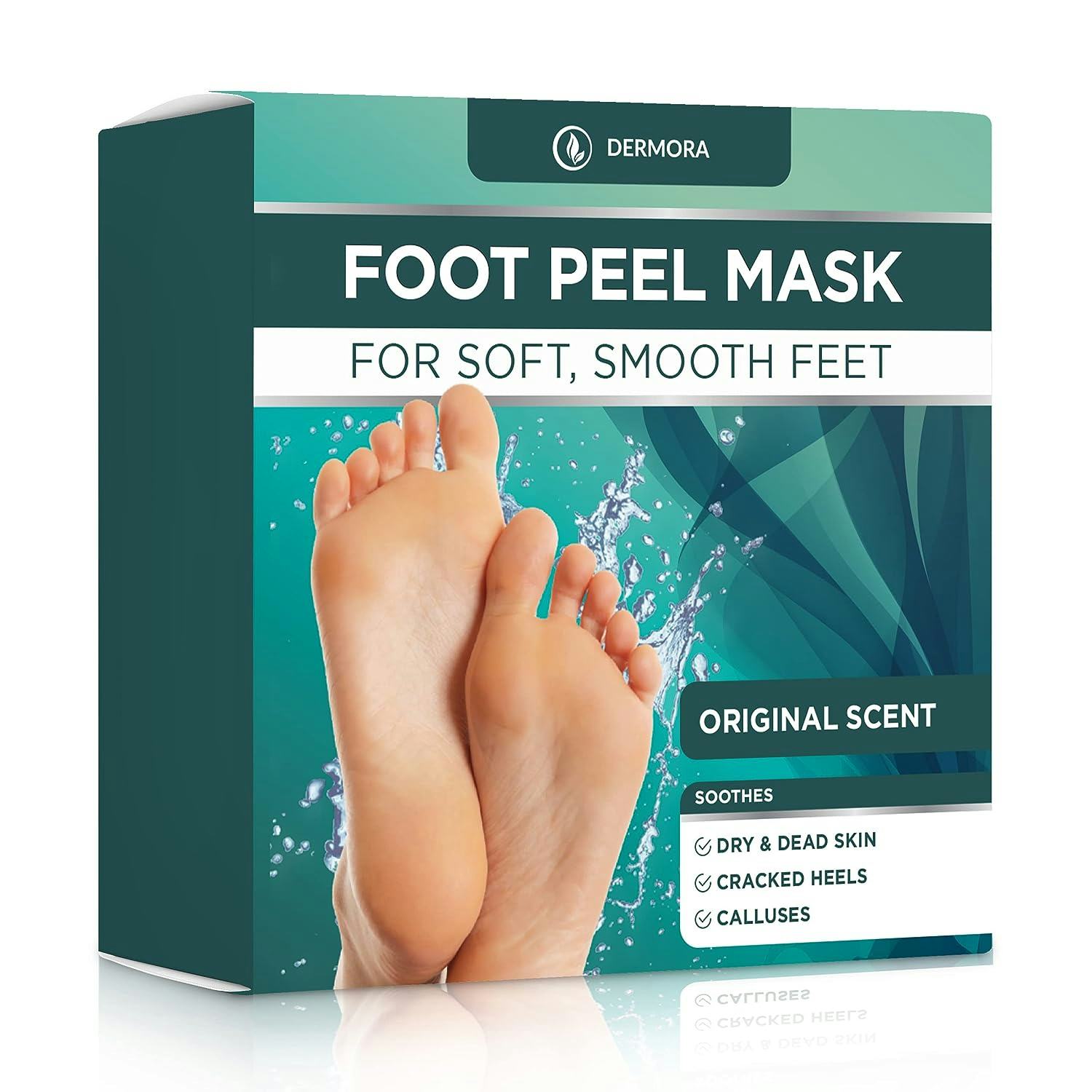 Dermora Foot Peel Masks (2-Pack)
