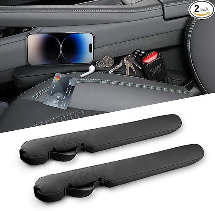 Homaupt Leather Car Seat Gap Filler (2-Pack)