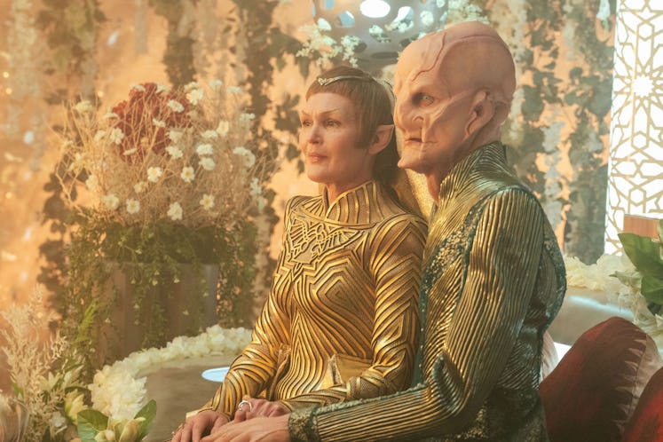 The wedding of T'Rina and Saru in 'Star Trek: Discovery.'