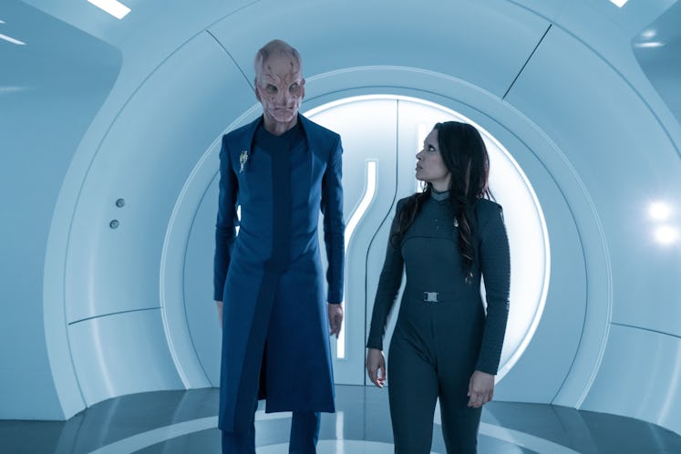 Saru and Nhan in the final episode of 'Star Trek: Discovery.'
