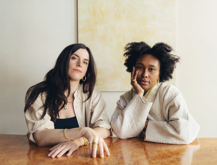 Jean Prounis, a jeweler known for her historically minded designs, with the writer Camille Okhio