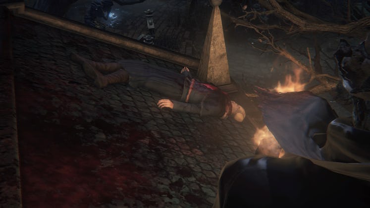 Dead wife screenshot from Bloodborne