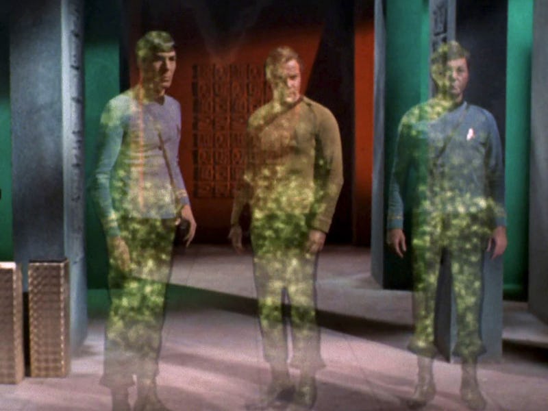 Spock, Kirk and Bones in the last episode of 'Star Trek: The Original Series.'