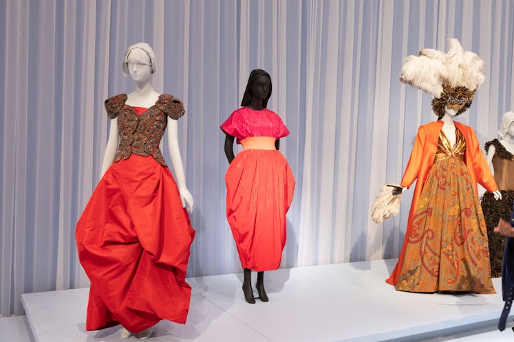 The Strawberry Dress on display at the de Young Museum. 