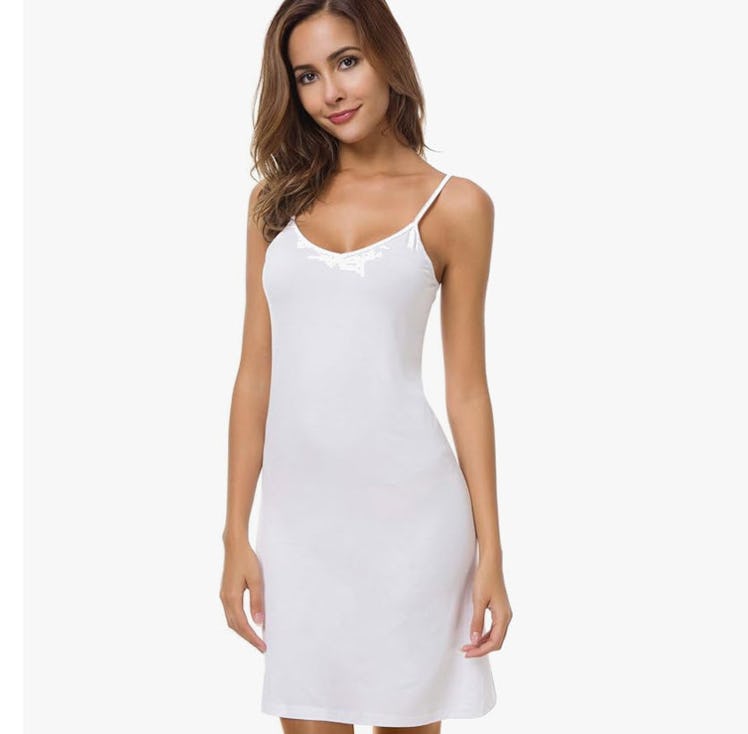 EaseWay Adjustable Spaghetti Strap Cami Under Mini Dress