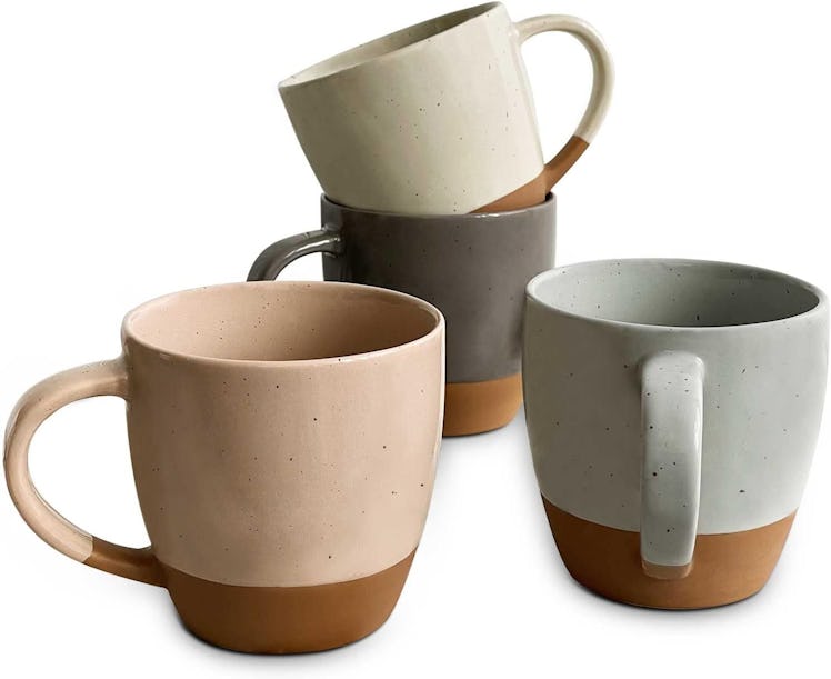 Mora Ceramic Large Latte Mugs (Set of 4)