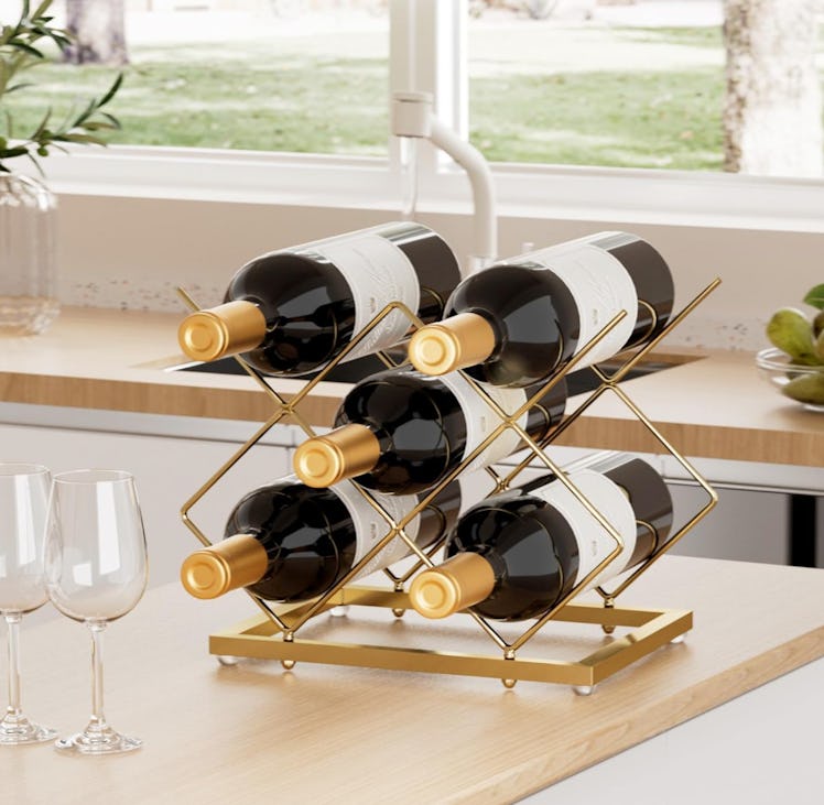 Urban Deco Small 5 Bottle Wine Rack