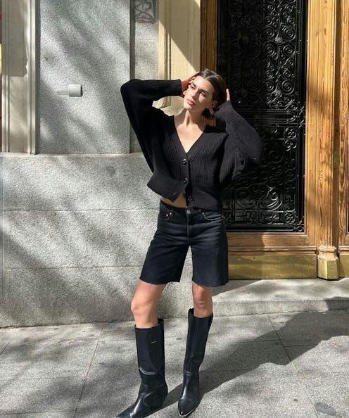 shorts and boots outfit