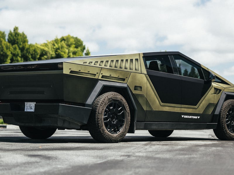 SS Customs' Halo-inspired Razorback wrap for Cybertruck