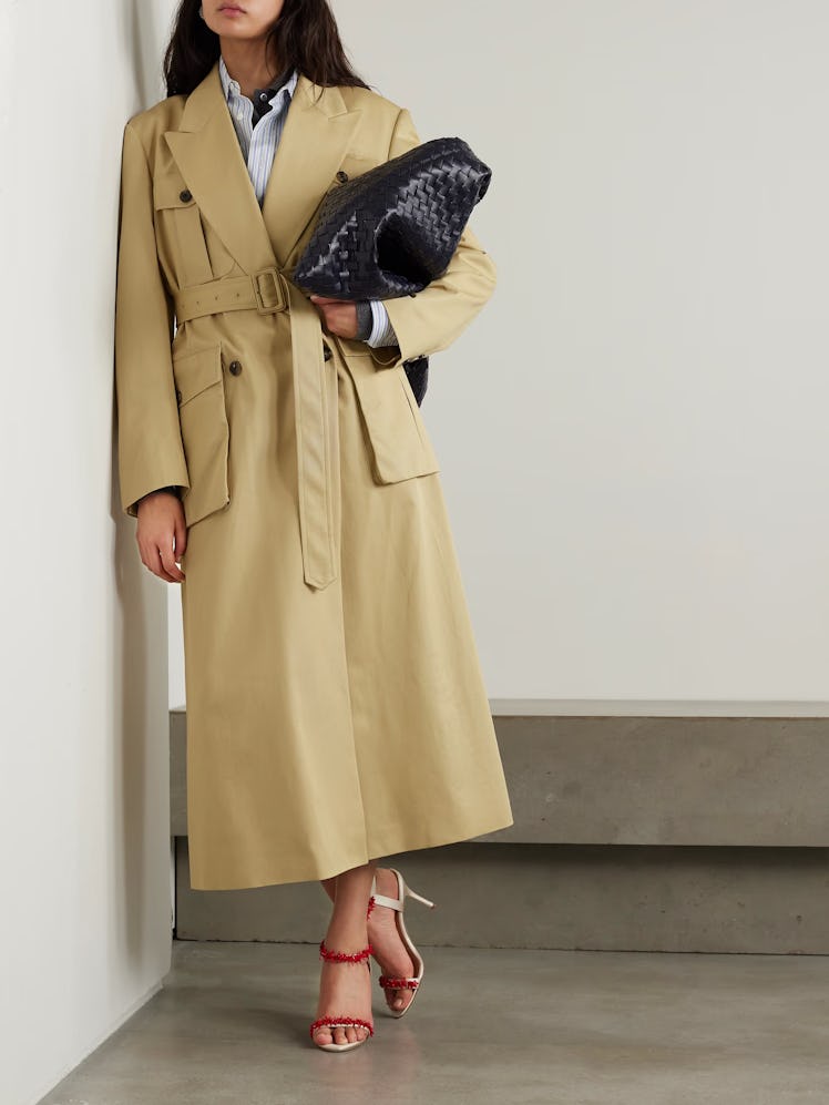 Cotton-Twill Trench Coat