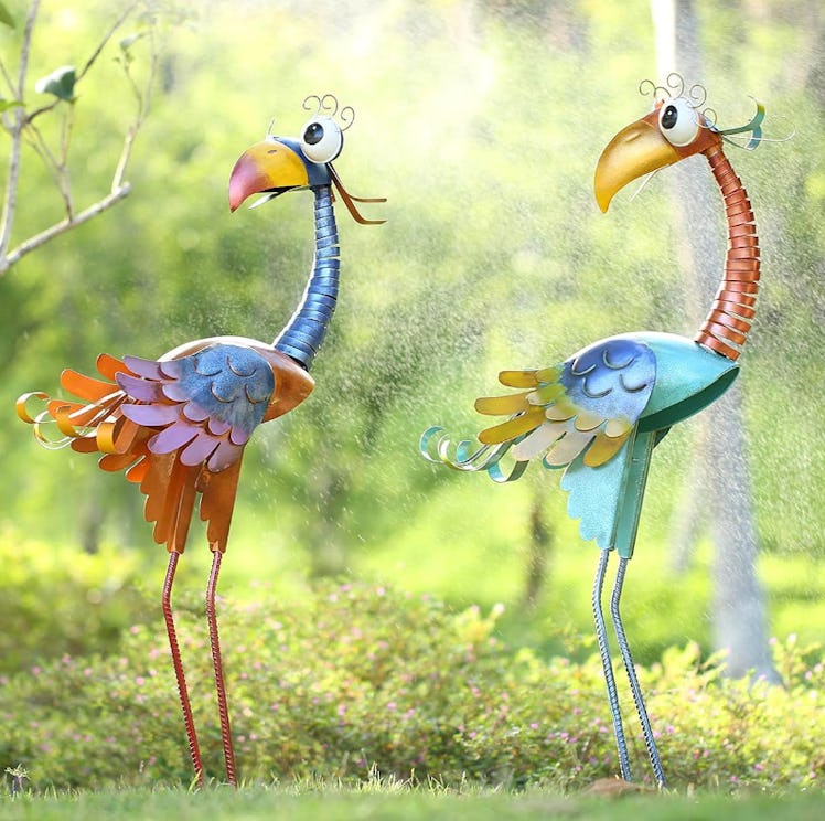 Tooarts Metal Bird Statue