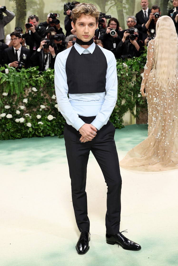 Troye Sivan attends The 2024 Met Gala Celebrating "Sleeping Beauties: Reawakening Fashion" at The Me...