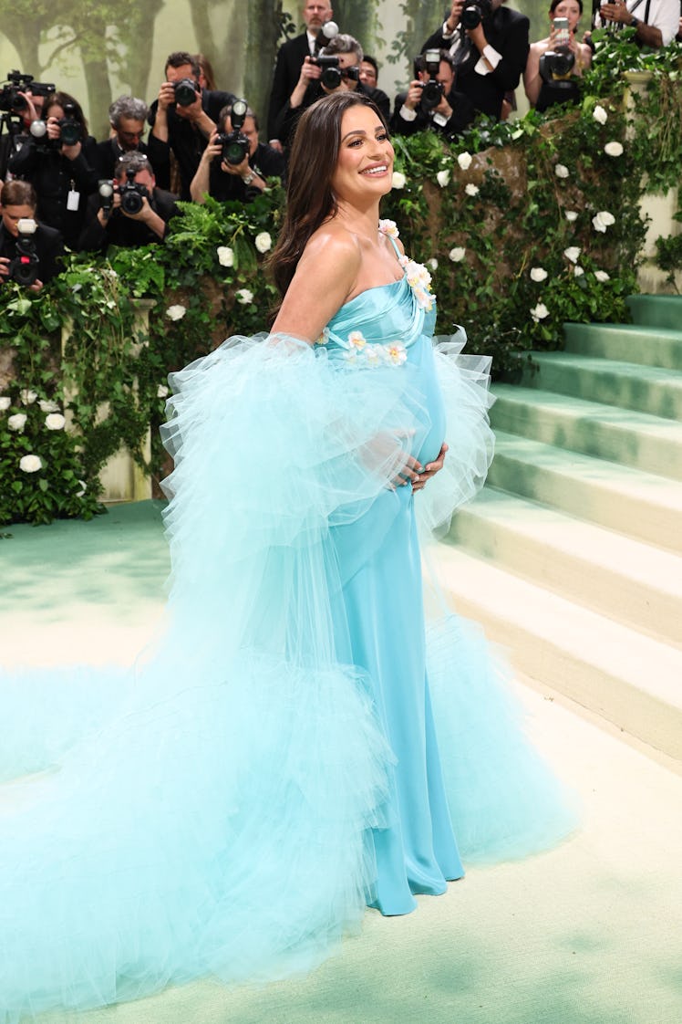 Lea Michele attends The 2024 Met Gala Celebrating "Sleeping Beauties: Reawakening Fashion" at The Me...