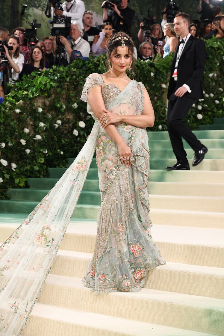 Alia Bhatt attends The 2024 Met Gala Celebrating "Sleeping Beauties: Reawakening Fashion" at The Met...