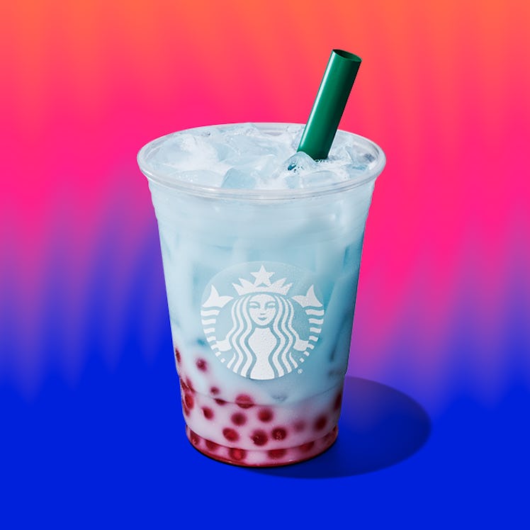 The all-new Summer Skies Drink at Starbucks is my favorite with coconut milk added in. 