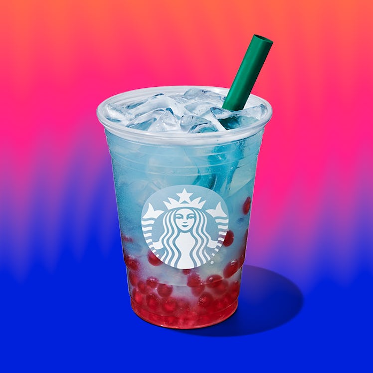 You can order the new Summer-Berry Starbucks Refreshers Beverage with lemonade. 