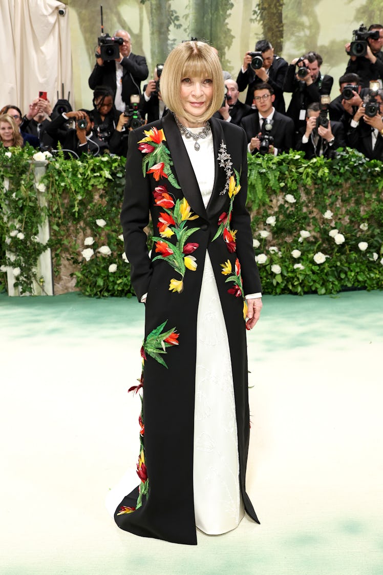 Anna Wintour, Vogue Editor-in-Chief, attends The 2024 Met Gala Celebrating "Sleeping Beauties: Reawa...