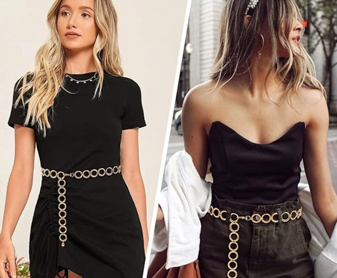 WERFORU Metal Chain Belt