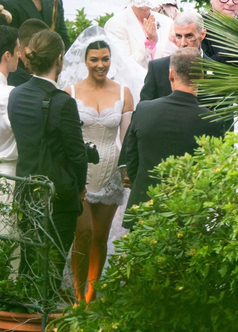 Kourtney Kardashian marries Travis Barker in Italy.