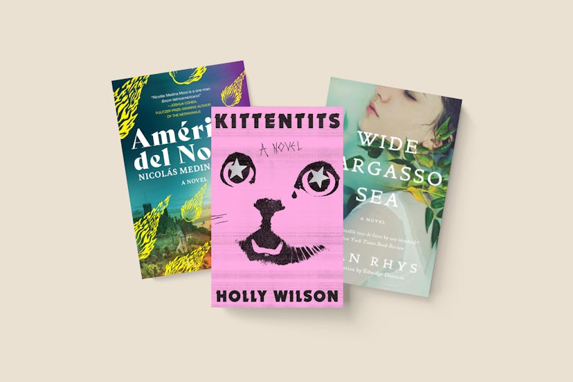 Covers of three books Bustle's columnist recommends for May 2024.