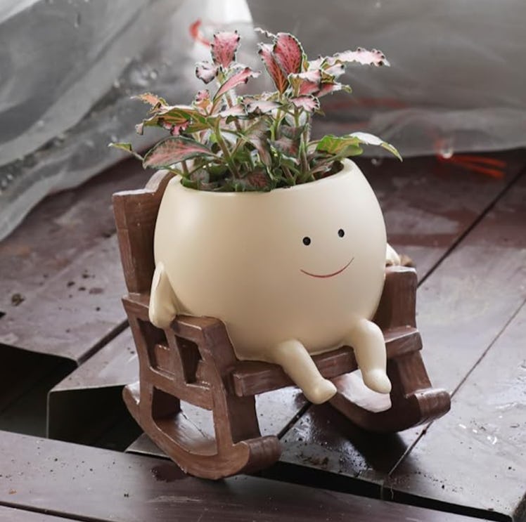 UMESONG Smiley Face Planter Pot
