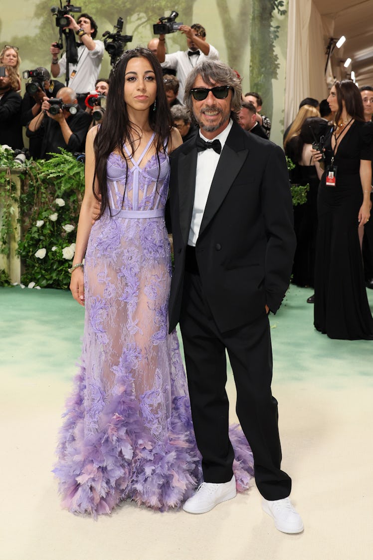 Benedetta Piccoli and Pierpaolo Piccioli attend The 2024 Met Gala Celebrating "Sleeping Beauties: Re...