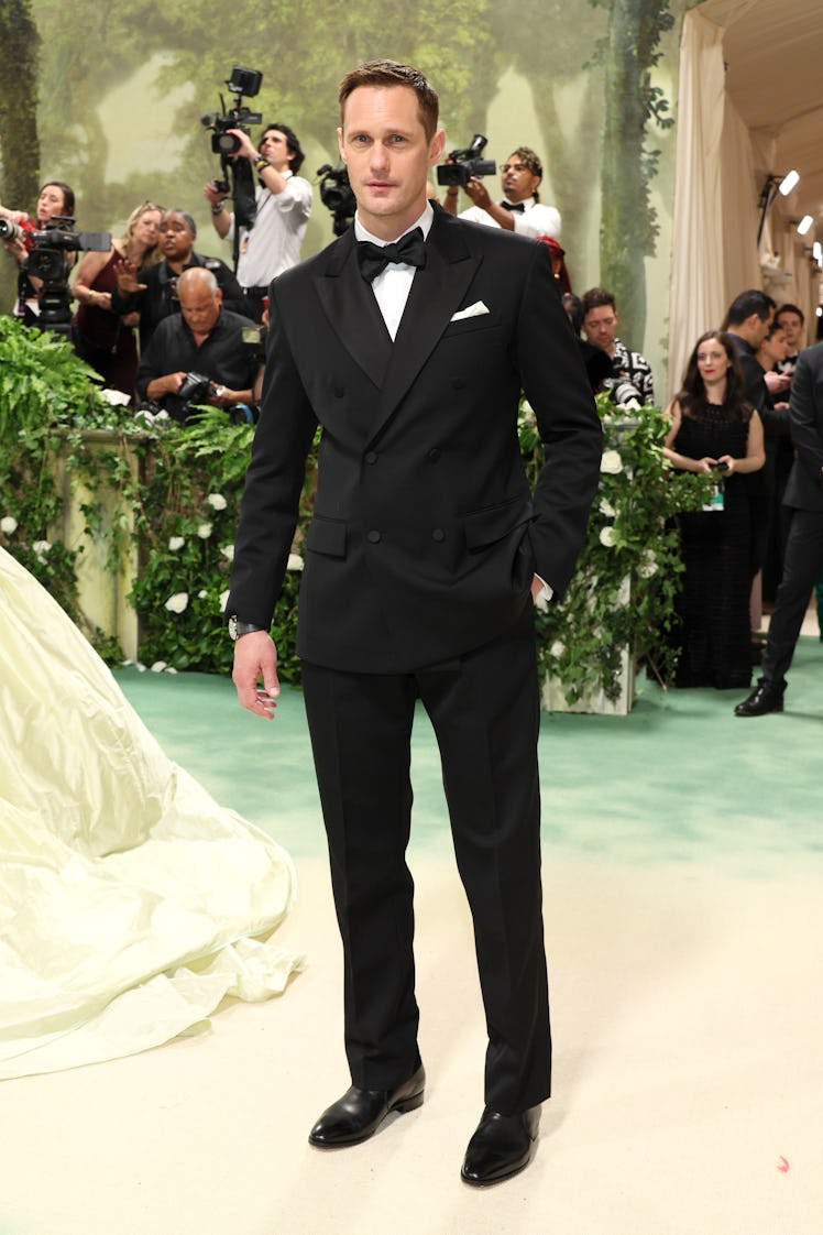 Alexander Skarsgård attends The 2024 Met Gala Celebrating "Sleeping Beauties: Reawakening Fashion" a...