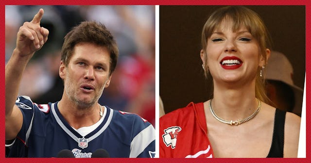 Tom Brady took a moment to poke fun at Taylor Swift, Travis Kelce, and the Kansas City Chiefs.