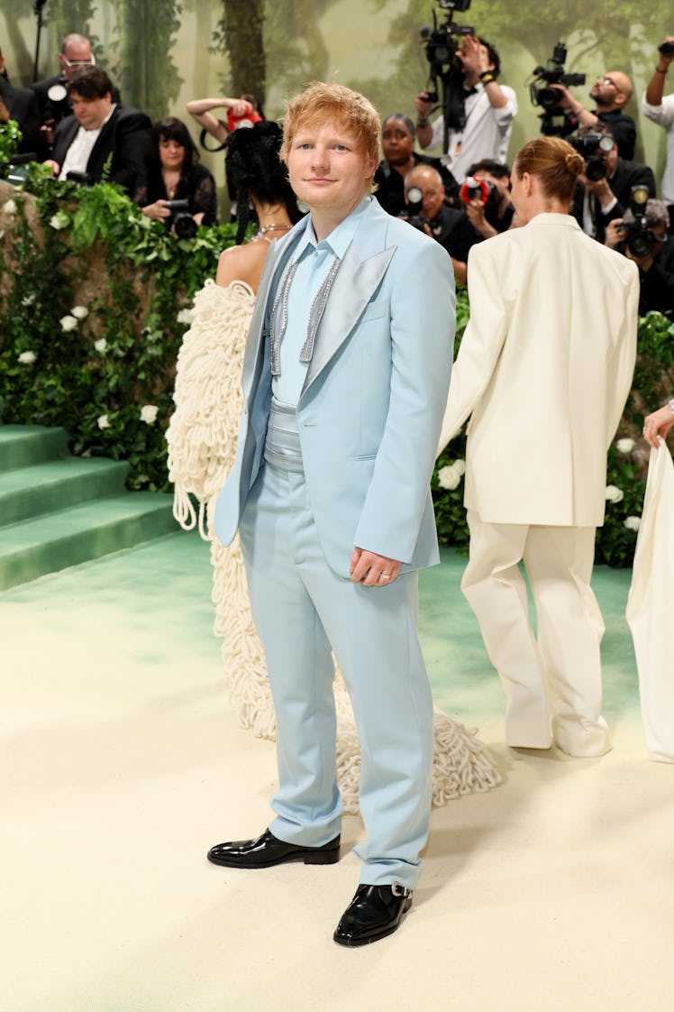 Ed Sheeran attends The 2024 Met Gala Celebrating "Sleeping Beauties: Reawakening Fashion" at The Met...