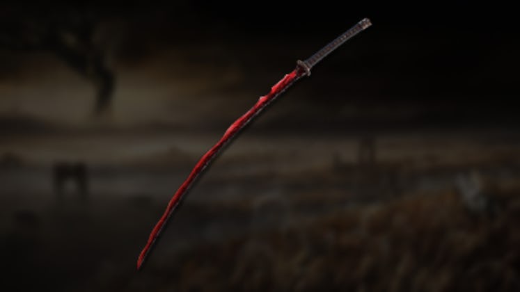 Rivers of Blood katana from Elden Ring.
