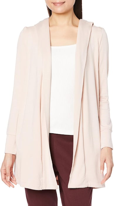 Daily Ritual Supersoft Terry Hooded Open Oversized Sweatshirt