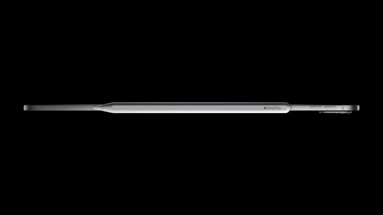 Apple Pencil Pro docked onto an iPad Pro