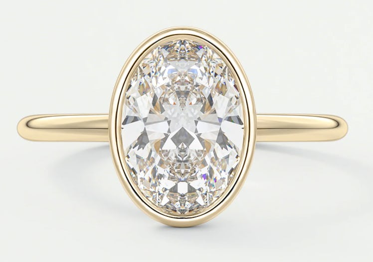 gold diamond engagement ring