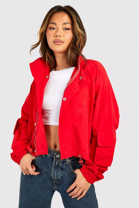 Nike Phoenix Fleece Half Zip Sweatshirt (Red)