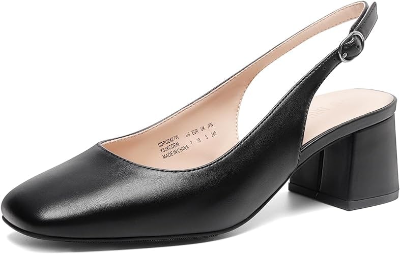 DREAM PAIRS Block-Heel Slingbacks