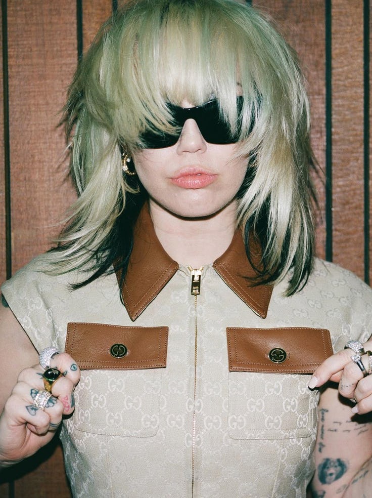 The 100 best celeb hairstyles include peek-a-boo hair.