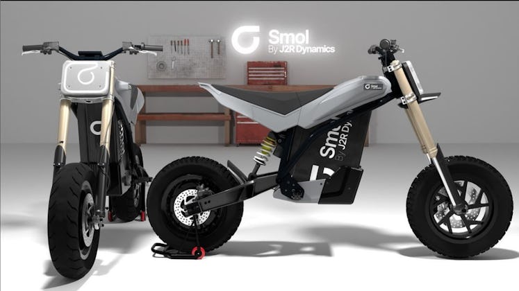 J2R Dynamics' Smol e-motorcycle