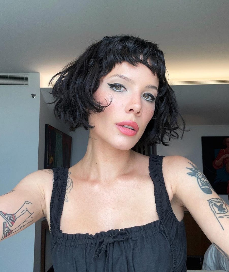 These 100 celebrity hairstyles include shags, bangs, and bobs.