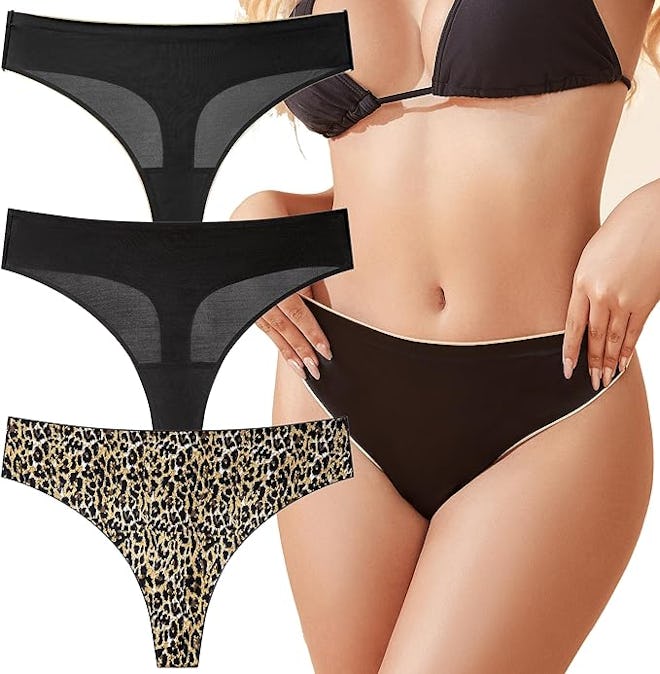 ITAYAX Silky Satin Thongs (3-Pack)