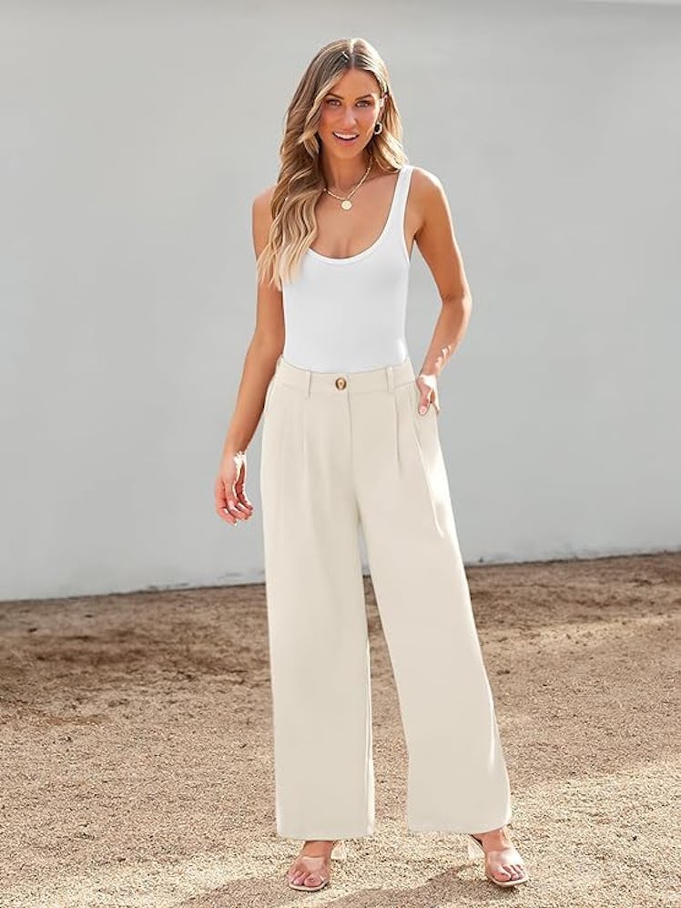 LILLUSORY Wide-Leg Dress Pants