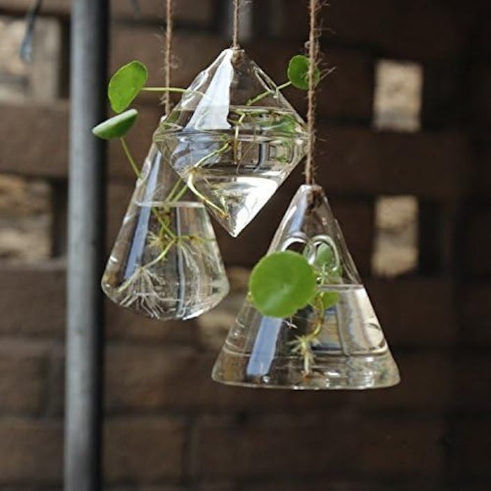 Fashionstorm Glass Hanging Planters (3 Pieces)