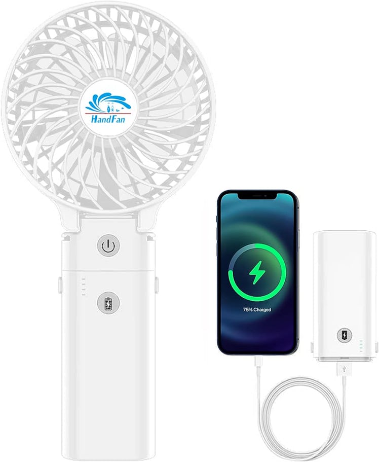 HandFan 5200mAh Portable Charger Handheld Fan