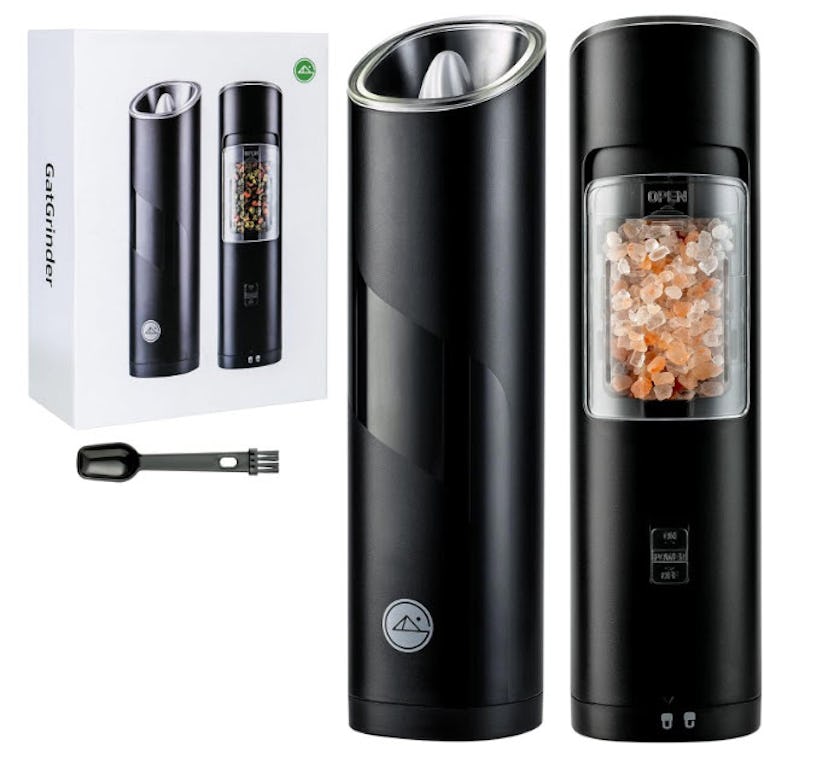 GATGOODS Gravity Electric Salt and Pepper Grinder Set