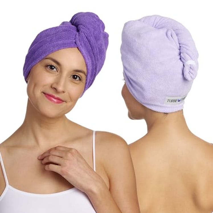 Turbie Twist Microfiber Hair Towel Wrap (2-Pack)