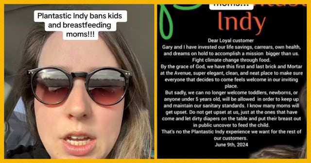 A vegan restaurant has come under some fire from local parents after releasing a controversial state...