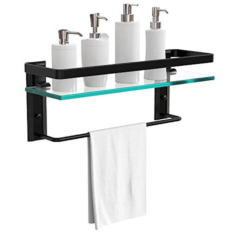 Vdomus Tempered Glass Bathroom Shelf