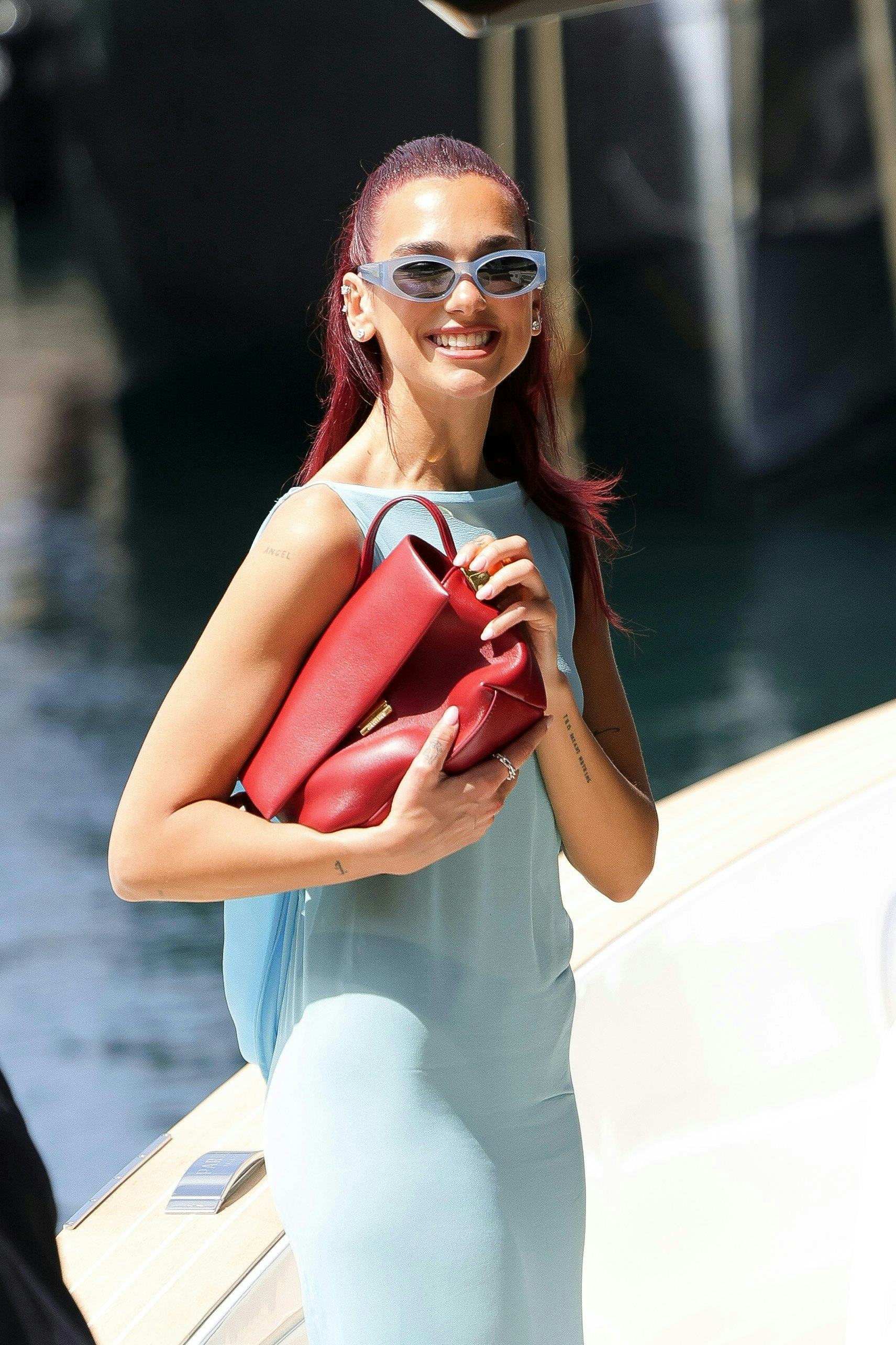 Dua Lipa Sizzles In a Thong-Baring Sheer Dress As It Debuts on the