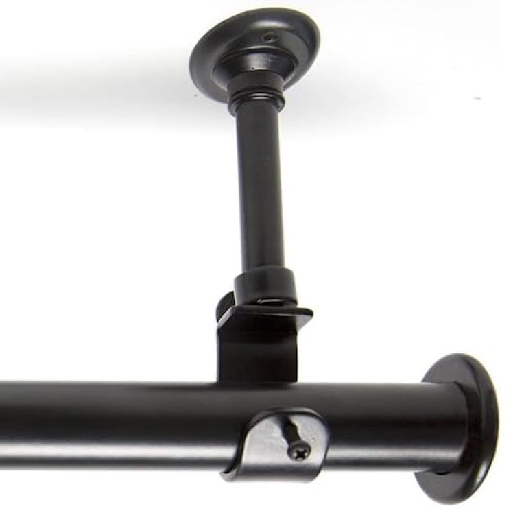 Room/Dividers/Now Adjustable Black Hanging Curtain Rod